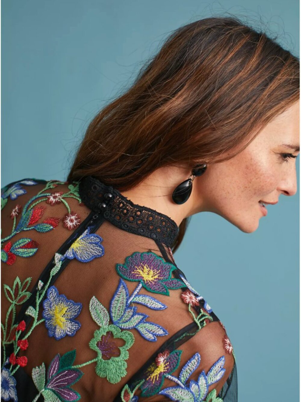 Anthropologie Vone Janine Embroidered Dress - Picture 4 of 14